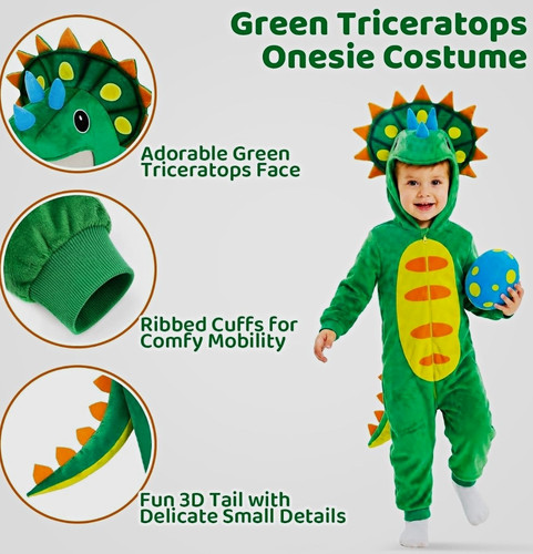 Green dinosaur triceratops - green,