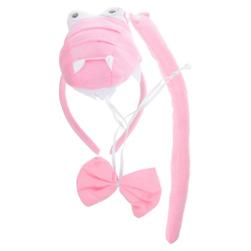 Pink plush dinosaur tail - plush,