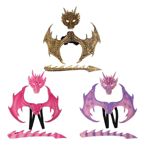 Dinosaur wings tail - tail, set