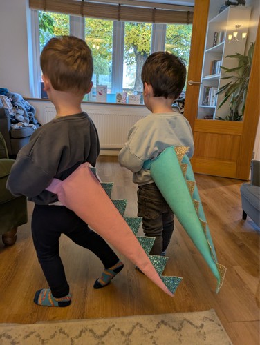 Handmade dinosaur tail kids - handmade, tail: