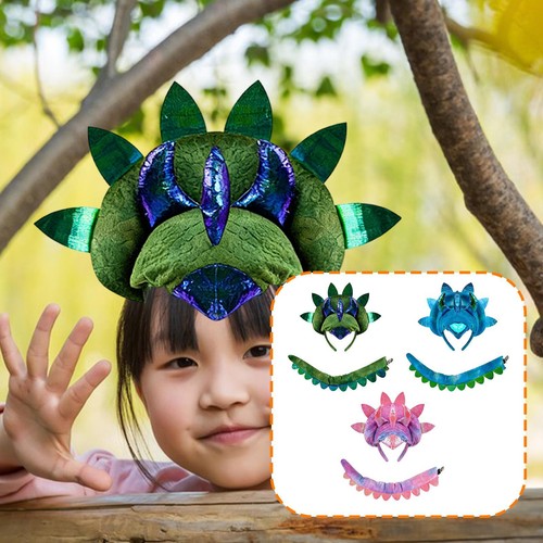 Dinosaur headband tail fabric - dinosaur,